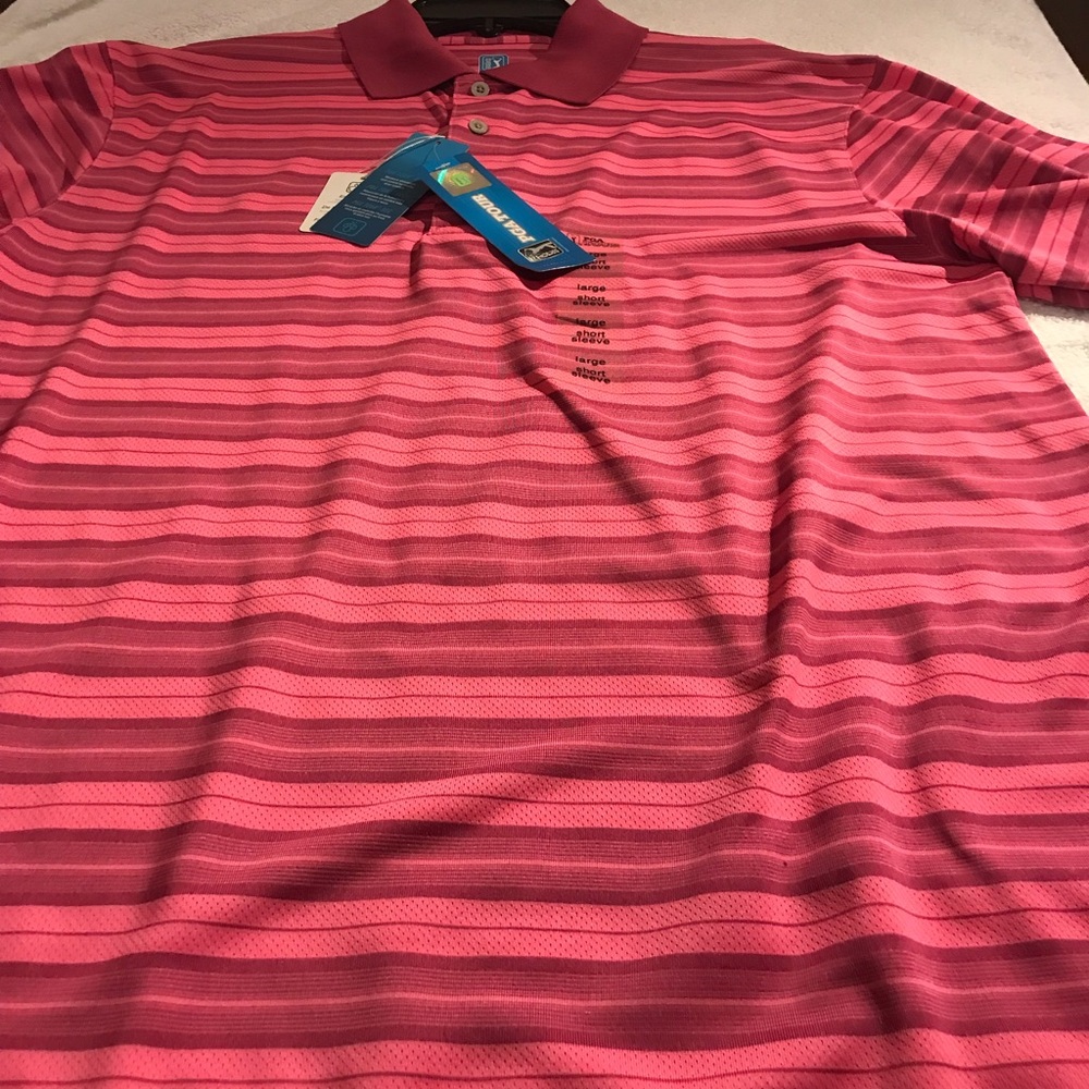 New mens PGA tour polo, size large